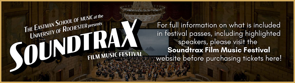 For full information on what is included in festival passes, included highlighted speakers, please visit the Soundtrax Festival website before purchasing tickets here!